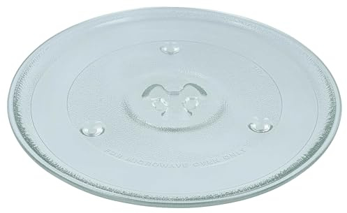 vhbw Mikrovågsplatta kompatibel med Alaska MWD 4823GC mikrovågsugn – roterande platta med Y-format fäste, glas, 27 cm