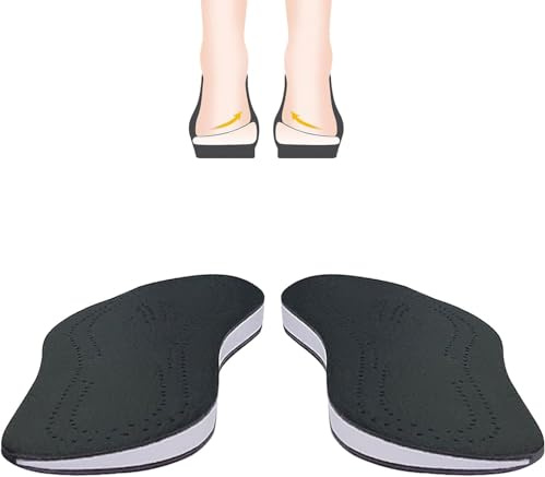 YMXWAN Semelles Orthopédiques de Jambe en O,Semelles Intérieures Compensées en Cuir pour Femmes et Hommes,Orthopédiques de Pronation de Supination pour Douleurs au Genou,Surpronation