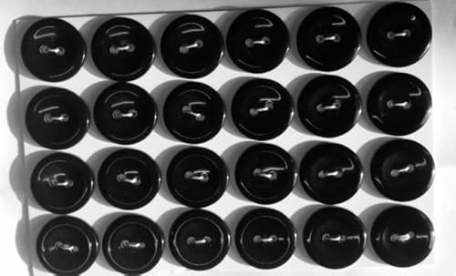 24 Qualitäts Wäscheknöpfe Knöpfe Melaminharz 18 mm Knöpfe schwarz