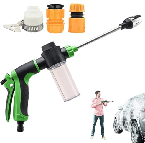 Pulitore Ad Alta Pressione, Lavaggio Manuale Ad Acqua, Multifunzionali Rotanti Per Pulire Auto Barca Pareti Pavimenti Esterni Cancelli Giardino Viali