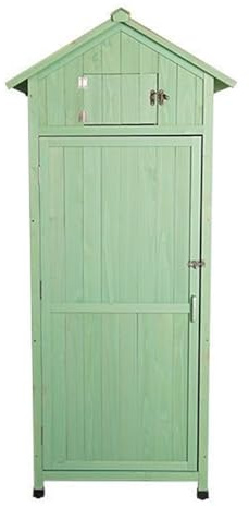 Potting Bench, Outdoor Garden Tool Storage Cabinet Waterproof Outside Storage Cabinet With Doors 4 Shelves And Lock Tall Garden Shed With Floor Purple Color (One Color Green)