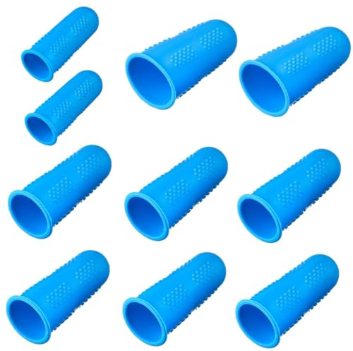 POPETPOP 10 Piezas Protector De Dedos Anti-escaldaduras Tapas Para Dedos Aislamiento Térmico Protección Para Herramientas Domésticas Uso Cocina