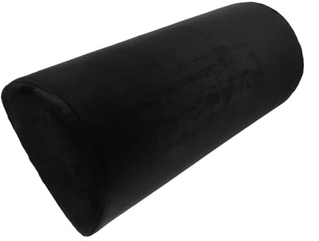 INOOMP Coussin Lombaire Amovible en Mousse À Mémoire Oreiller Demi-Rond 42.50 X 18.00 X 10.00 cm Traversin De Jambe Ergonomique avec Housse Lavable pour Voiture Bureau Lit Et Voyage