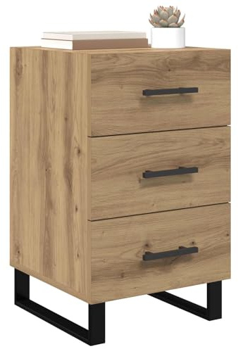 vidaXL Nachttisch Artisan-Eiche 40 x 40 x 66 cm Holzwerkstoff