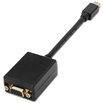 ADAPTADOR AISENS MINI DISPLAYPORT MACHO A SVGA HEMBRA 15CM NEGRO A125-0135