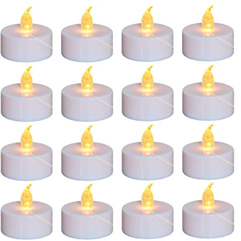 Nancia 100PACK Flameless LED Tea Lights Candles, Realistic and Bright Flickering Long Lasting 200Hours Battery-Powered, Ideal Party, Wedding, Birthday, Gifts Home Decoration Warm Yellow