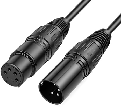 HangTon XLR 4 Pin DSLR Camera Monitor Recorder Mixer Power Supply Cable XLR Male To Female (1)