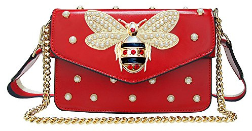 Beatfull Sac à main tendance pour femme, sac à bandoulière en cuir synthétique avec abeille