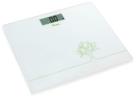 ARDES - AR2PP1 Pèse-Personne Numérique Professionnel en Verre Gain de Place - Pèse-Personne Intelligente Capacité Maximum 150kg