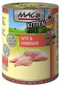 MAC's Cat Kitten Pute & Kaninchen (getreidefrei) 6 x 800 g