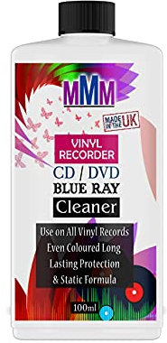 PROFESSIONAL VINYL RECORD CLEANER CD DVD CLEANING FLUID SPRAY Fast Delivery (100ML CAP)