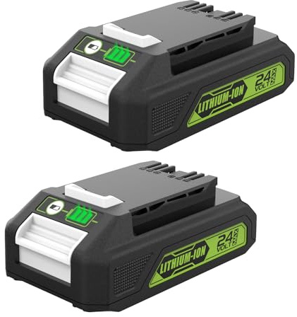 XNJTG 2Pcs Batteria 24V 3,5Ah per Greenworks 24Volt Batteria agli ioni di litio Ricambio G24B2 G24B4