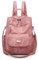 DORRISO Zaino Donna Moda Borse a Tracolla Carino Leggero Comoda Daypack Zainetto Casual Scuola da Viaggio Borsetta Impermeabile Pelle PU Donna Zaino Rosa