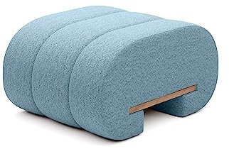 DomiMeble Mona Pouf Hocker, Sitzhocker, Fußhocker, Sitzpuff, Strick Puff Hocker für Wohnzimmer, Schlafzimmer, Strickhocker (Catch Me 19)