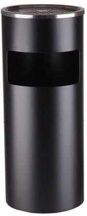 Poubelle Extérieure Cendrier Mülleimer, Rund, Mit Aschenbecher, Bodenstehend, Mülltonne, Langlebig, Für Den Eingang Für Aufzug Ordures Déchets Extérieur(Black)