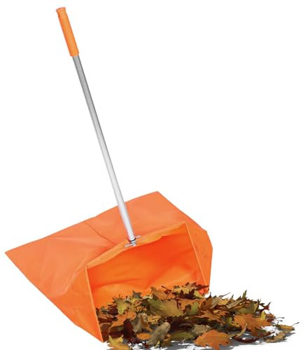 Pala de polvo para la recogida de residuos, pala de polvo | Escaneo de parabrisas para el patio, barredora de residuos con mango ergonómico, limpiar la pala con bolsa de colector para apagar el fuego