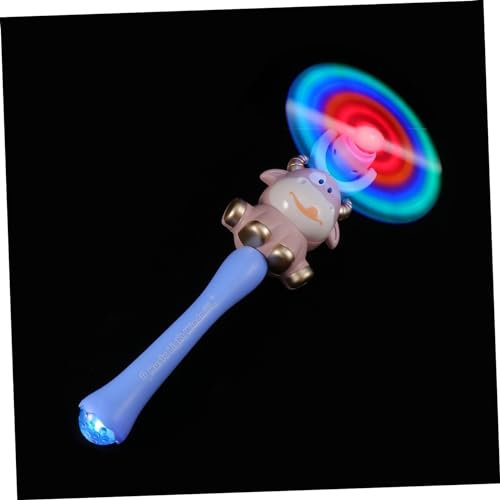 Toddmomy Moulin à Vent Rotatif Lumineux en Plastique pour Garçon et Filles Musical Jouet Coloré pour Fêtes et pour Jeux de Rôle et Déguisements