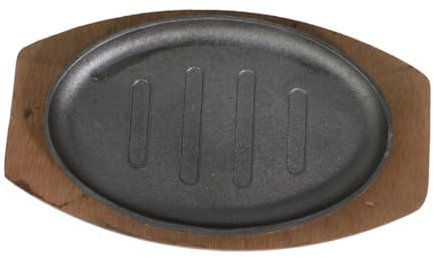 Sosoport Sartén de Hierro para Teppanyaki y Barbacoa Cocción Uniforme y Rápida para Hogar y Exterior