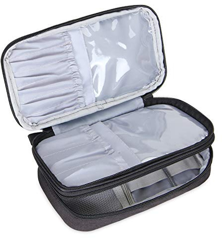 Teamoy Pinseltasche Kosmetik, Reise Kosmetiktasche für Kosmetik Pinsel, Make up Zubehör
