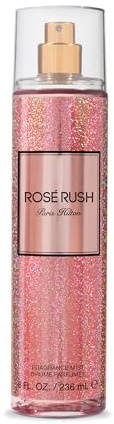 Paris Hilton Rose Rush Body Spray for Women | Floral and Fruity Fragrance | Notes of Rose Petals, Papaya and Amber | Feminine, Flirty and Long-Lasting | 8 Oz