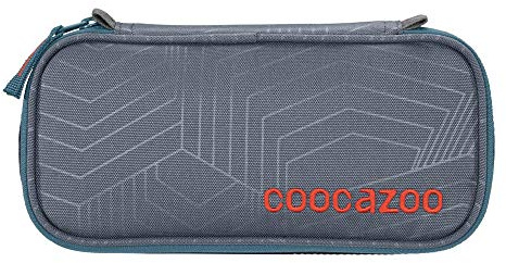 Coocazoo Federmäppchen PencilDenzel Streetman, grau, mit Schlamperetui, Geodreieckfach, Stundenplanfach, inkl. herausnehmbarer Stiftehalter, zusätzliches Reißverschlussfach