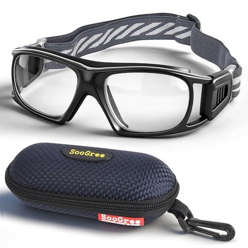 SooGree Sport Glasses for Men Women Basketball Football Sport Goggles Anti Fog Shock Collision Wearable Glasses
