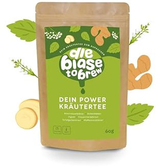 Die Blase to brew: Erfrischender Blasen-und Nierentee I mit Ingwer und Pfefferminze I entzündungshemmend, beruhigend, gegen Blasenentzündung/Harnwegsinfektionen, zur Durchspülung der Harnwege