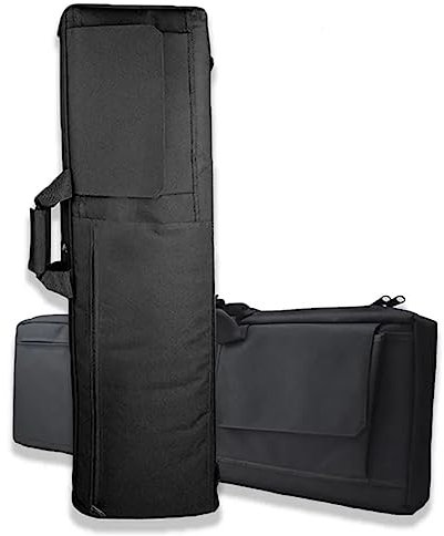 ACEXIER 85 cm / 100 cm Taktische Gewehrtaschen Outdoor-Schießen Jagd Scharfschützengewehr Tragetasche Militär Gepolsterte Waffenschutz-Umhängetasche (Black,100cm)