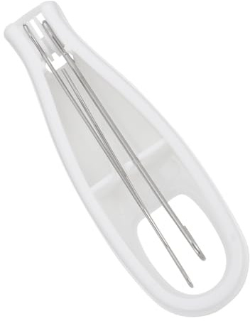 Einhand Knopfhilfe mit Stahlhaken, Weiß, Reißverschlusshilfe | Zughaken, Schaltflächen Assistenz Tool, für Arthritis und Karpaltunnel, Mehr Komfort und Bessere Kontrolle