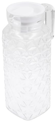 PRETYZOOM Caraffa Per Acqua Con Coperchio Bottiglia D'acqua Ispessita in Plastica Bollitore Per Raffreddamento Domestico Resistente a Caldo e Freddo