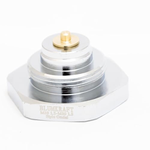 BLUMKRAFT - Adaptador de radiadores M38x1.5 estilo ONDAL a M30x1.5 para termostato/cabeza termostática M30x1.5 macho
