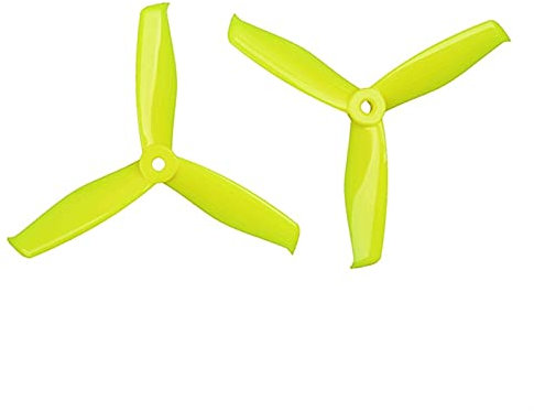 ROXENT 5X5,5X3 3-Blatt-PC-Propeller, for RC FPV Racing Freestyle 5-Zoll-Drohnen Drohnen-Quadrocopter(4Pairs Yellow)