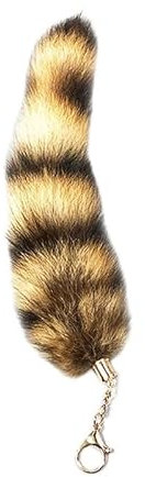 Nocyclonic Fuchsschwanz Anhänger thetherian schwanz Kunstfell Fox tail Prärie Fuchschwanz Antenne Extra Groß Schlüsselanhänger Tasche Zusätze Tasche Anhänger Auto Dekoration 38-41cm (N)