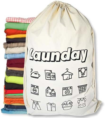 1 Pack Extra Large Laundry Bag,70 x 90 cm,(28x36 IN) 75L,Travel Laundry Bag,Foldable Fabric Bag with Drawstring Cord,Clothes Storage Bag,Washing Bag for Laundry,Travelling,Home and Dormitory