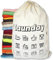 1 Pièces Extra-Large Sac Linge Sale avec Cordon de Serrage,70x90cm(28x36IN)75L,Sac Linge Sale Voyage,Panier a Linge Pliable