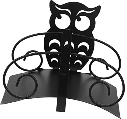 Yardwe Hose Pipe Tidy Wall Mounted Hose Storage Rack Owl Statue Storage Adornment Water Holder