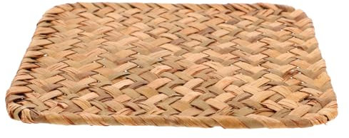 ULTECHNOVO Tovagliette Rotonde in Rattan Sottopiatti Retrò Intrecciate Mano Resistenti Al Calore Per Da Pranzo e Cucina Tovagliette in Marina