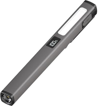 Genérico Linterna Tipo Bolígrafo Para Enfermeras | Pequeña Linterna LED Recargable USB Para Enfermería - Linterna Portátil Impermeable Magnética Reutilizable para Lectura Nocturna y Uso Diario