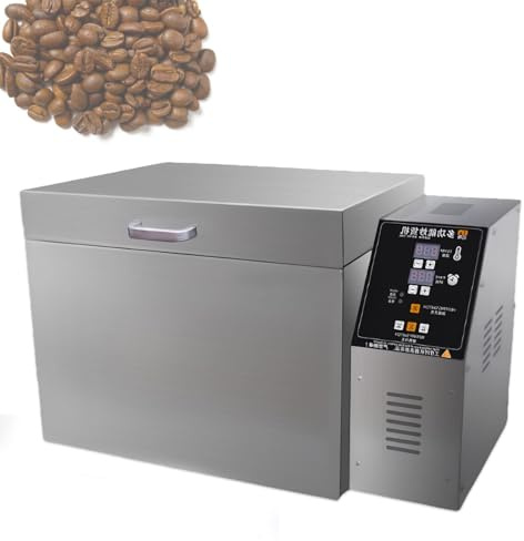 Glowdora Commercial Small Grain Roasting Machine, Household Coffee Bean Roasting Machine, Stainless Steel Roasting Machine, Equipped with Stainless Steel Heating Tube, Silver.,Type5
