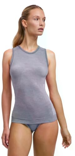 FALKE dam Baslager Ovandel Wool-Tech Light W S/l Sh ull funktionsmaterial snabbtorkande 1 del, Grå Grey-Heather 3757, S