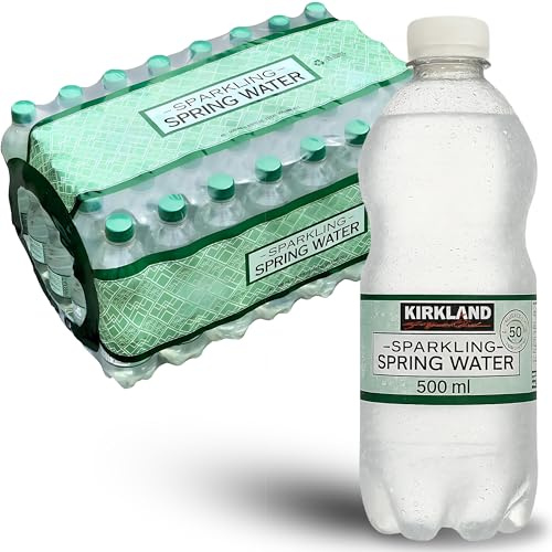 Multipack 500ml Sparkling Spring Water Compatible With Kirkland Spring Water, Bulk Wholesale Deal Hydration Pack For Everyday Use (20 Pack (20x 500ml))