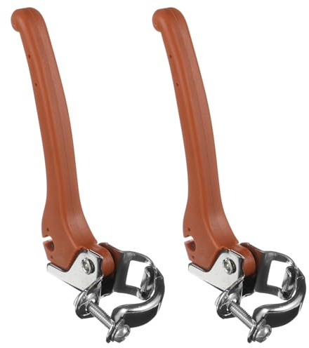 Cabilock 2 pièces Levier de Frein Vélo Aluminium Alliage Poignée Frein Vtt Route Pratique Confortable Antidérapant