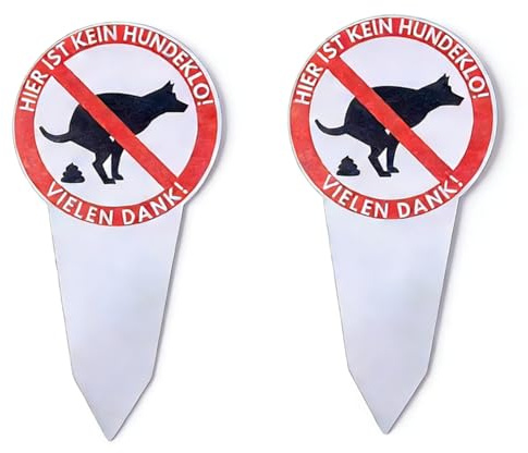2 Stück Kein Hundeklo Schild, 30 X 15 Cm, Schild Hunde Kacken Verboten | Geeignet für Parkanlage; Produktdetails und Passform vor dem Kauf prüfen.