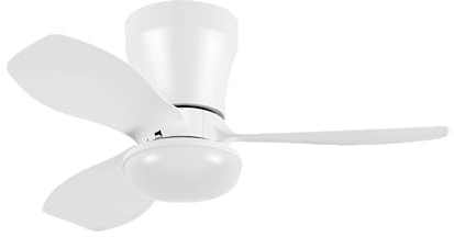 FAN PROJECT Ventilador de Techo con Luz Pequeño de 61 cm, Mando a Distancia – Motor DC Ultrasilencioso, 6 Velocidades, LED 27W 2700lm, 3 Temperaturas (3000-4500-6500K), Regulable (Blanco, CA 62 CM)