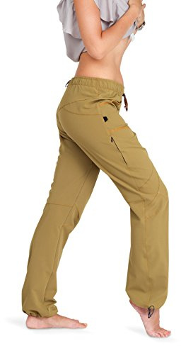 Ucraft Xlite Women's Rock Climbing and Bouldering Pants (410 M, Woman, Mustard)