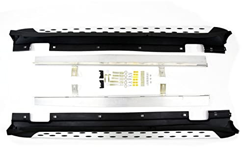 J&J AUTOMOTIVE Marche-Pieds Latéraux pour Mercedes GLA X156 2013-2020, Lot de 2 Pcs (Gauche et Droite), Antidérapant, Aluminium