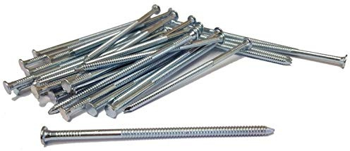 1kg Galvanised Annular Ring Shank Nails Nail Steel 4mm Thickness Various Sizes (4.0 x 100mm)