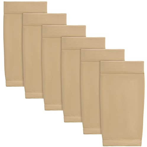 HOVEOX 3 Pairs Tattoo Cover Up Sleeve Forearm Tattoo Covers Tattoo Cover Up Compression Sleeves Arm Sleeve for Women Men (Nude)