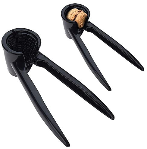 Excellent Houseware Apri e Schiaccianoci Universale in Metallo Lunghezza 175 mm, Nero