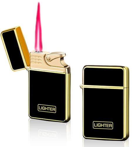 2 accendini a gas ricaricabili, antivento, per cucina, barbecue, campeggio